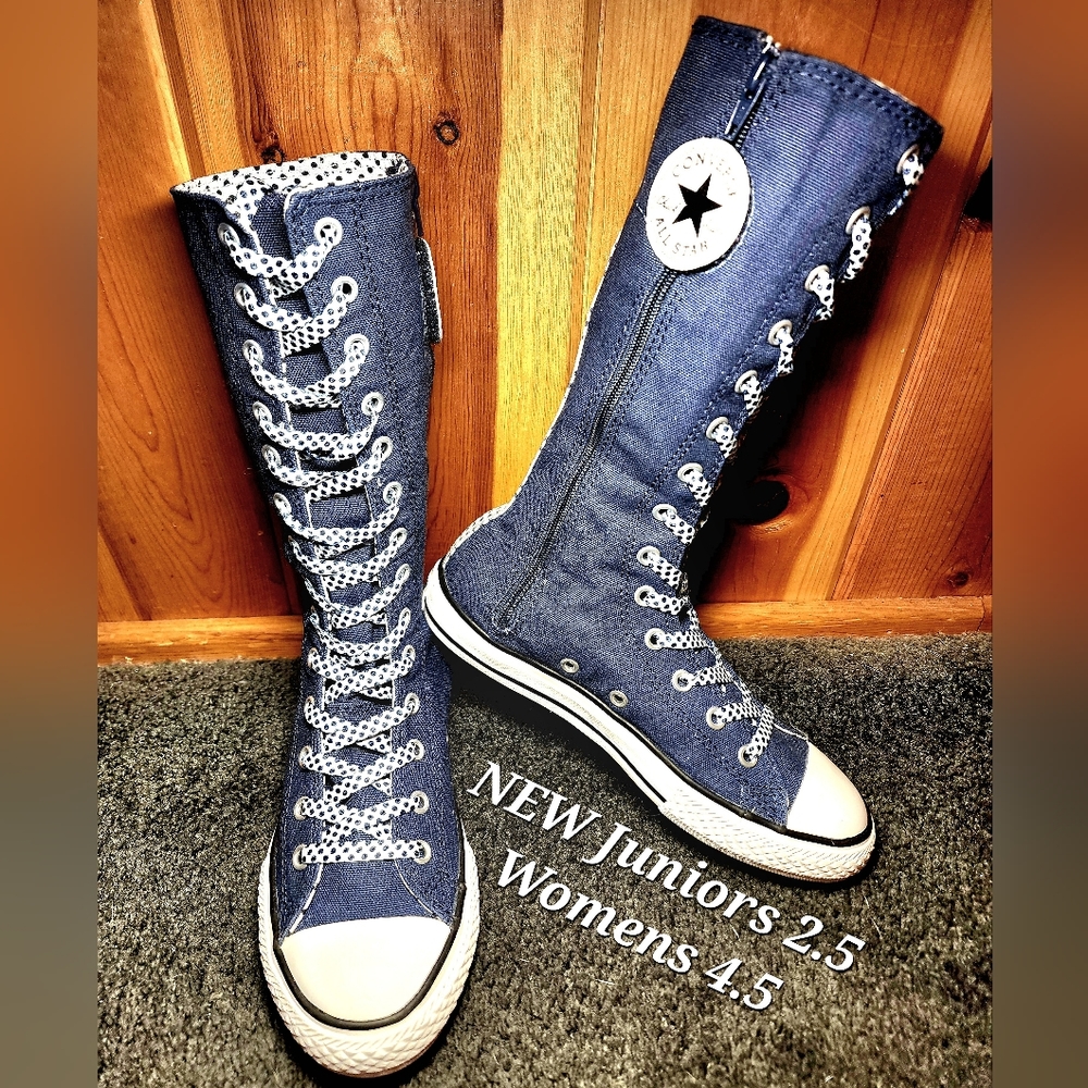 NEW Converse ALL STAR Calf/Knee High Junior 2.5/Women 4.5